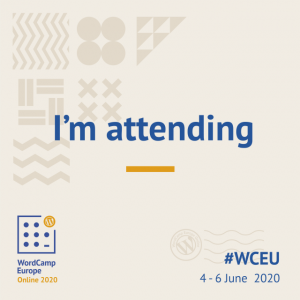 I'm attending #WCEU 2020